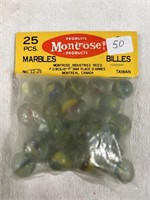 1 Bag of 25 Montrose Marbles