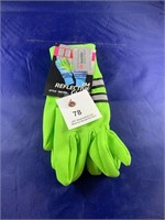 Pair of 3M Protective Gloves in lime green