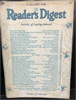 JANUARY 1943 READER'S DIGEST MAGAZINE