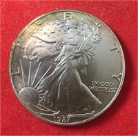 1987 Silver Eagle (Toning)