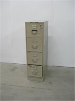 15"x 24"x 52" Metal Locking File Cabinet W/Key