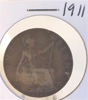 1911 Georgivs V One Penny