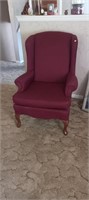 Maroon Color Wing Back Chair