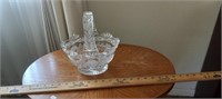 Vintage Lead Crystal Basket