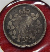 1893 Canada Silver Half Dime