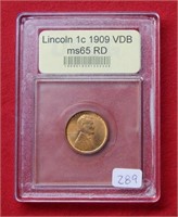 1909  VDB Lincoln Wheat Cent  ***