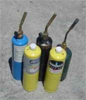 5 Mapp Gas Containers w/ 3 Burners