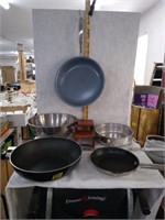 Various Cooking Pans Lot-Wolfgang Puck, Ecopan