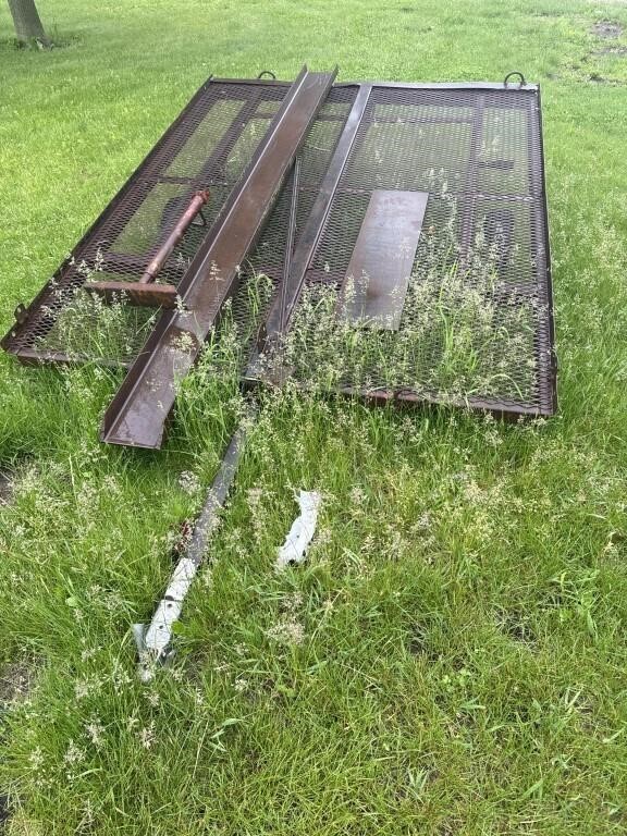 Snowmobile trailer turned into motorcycle