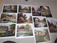 11 PC 8X10 PRINTS BY VIOLET SCHWENIG