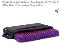 NEW Purple Royal Seat Cushion w/ Non-Slip Bottom