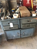 4 DRAWER CABINET & CONTENTS