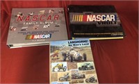 2 collector nascar books and Longhorn book