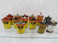 (13) GUN OIL ADVERTISING TINS: