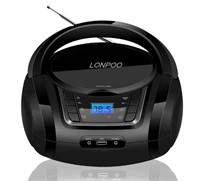 LONPOO CD Player Portable Boombox