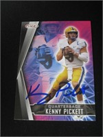 Kenny Pickett Signed Trading Card COA Pros
