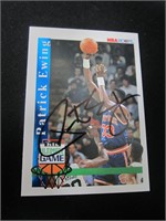 Patrick Ewing Signed Trading Card RCA COA