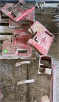 4 IH Stamped tractor weights and bracket