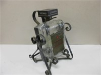 AMARETTO GLASS BOTTLE WITH IRON STAND