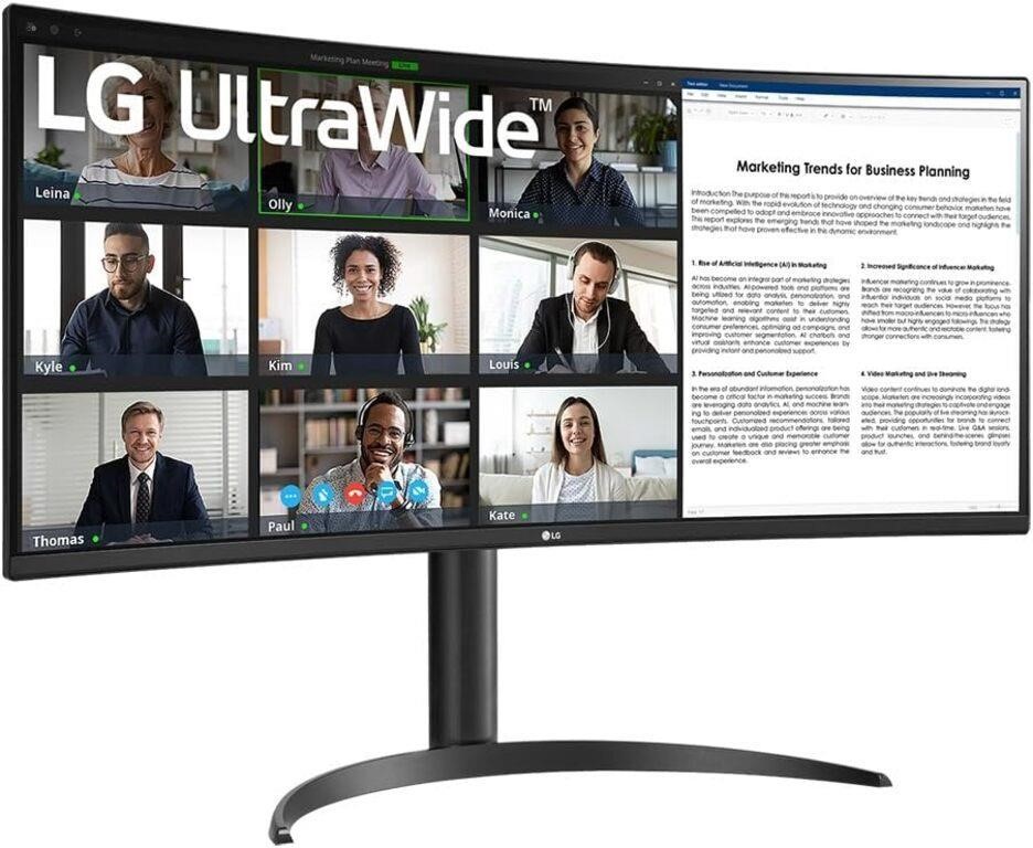 LG 34" UltraWide™ Curved Monitor with WQHD HDR10 C