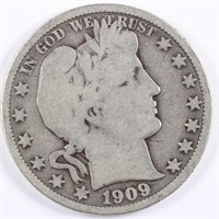 1909 Barber Half Dollar - Full Rim