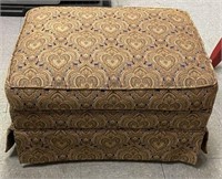 Patterned Skirted Ottoman