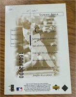 1998 Authentic Sammy Sosa Gold Sheer 1600/2000