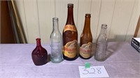 Antique water and soda bottles BOF
