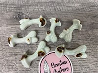 Cute mushroom porcelain chop sticks holders