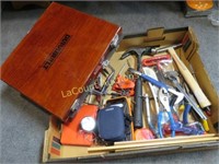small hand tools hammers pliers tool set in box