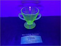 Uranium Glass Sugar cup