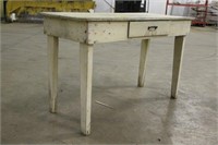 Wooden Work Bench w/Drawer, Approx 51"x22"x32"