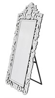 Finest Venetian Style Cheval Mirror 70.62" Tall W