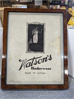 Watsons Underwear Sign - Framed