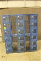 Locker Set (23) Lockers Assorted Sizes