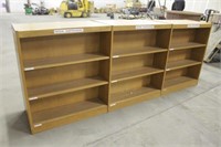 Double Sided Bookshelf, Approx 20"x109"x42"