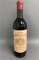 1965 Chateau French Grand-Puy Ducasse Red Wine