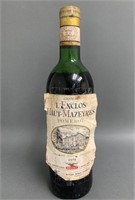 1970 French  L'Enclos Haut-Mazeyres Pmerol Wine