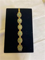 vintage jade bracelet high quality estate piece