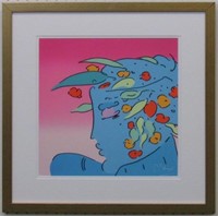 Blue Planet Lady Giclee By Peter Max