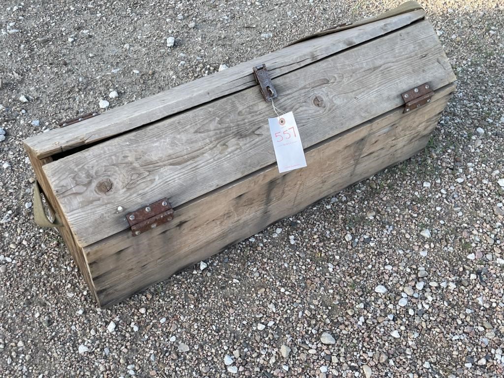 Wood Carpenter Box - 35"Lx12"Wx14"T