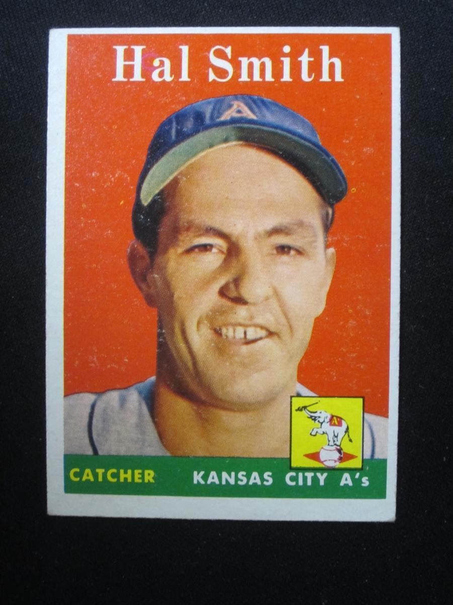 1958 TOPPS #257 HAL SMITH KC ATHLETICS