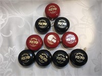 Old Parker Wood Yo-Yo lot Red & Black