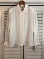 VINTAGE CHE STUDIO POLYESTER BLOUSE SIZE 12