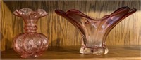Fenton cranberry glass