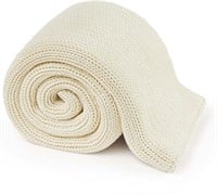 Knitted Weighted Blanket(Cream 48"x72" 15lbs)