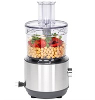 GE 12-Cup 550W Stainless Steel Food Processor