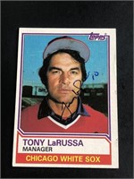 1983 Topps Tony LaRussa Signed Card