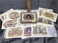 Set of cigar label postcards perfect for frames