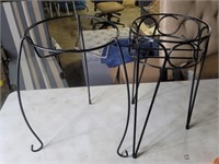 Two Metal Plant Stands